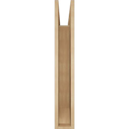 Ekena Millwork - BKTUR055X32X36TRA06RCPR - Timberthane Faux Wood Traditional Style Bracket, Slat Ends, 5 1/2"W x 32"D x 36"H, Primed Tan