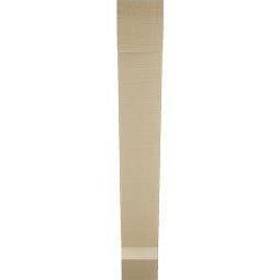 Ekena Millwork - BKTUR055X32X38TRA06RCPR - Timberthane Faux Wood Traditional Style Bracket, Slat Ends, 5 1/2"W x 32"D x 38"H, Primed Tan