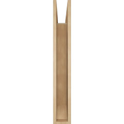 Ekena Millwork - BKTUR055X32X38TRA06RCPR - Timberthane Faux Wood Traditional Style Bracket, Slat Ends, 5 1/2"W x 32"D x 38"H, Primed Tan