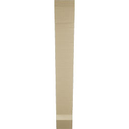 Ekena Millwork - BKTUR055X32X40TRA06RCPR - Timberthane Faux Wood Traditional Style Bracket, Slat Ends, 5 1/2"W x 32"D x 40"H, Primed Tan
