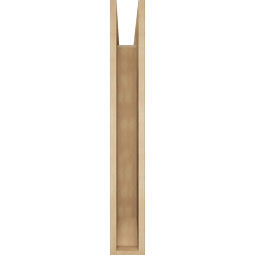 Ekena Millwork - BKTUR055X32X40TRA06RCPR - Timberthane Faux Wood Traditional Style Bracket, Slat Ends, 5 1/2"W x 32"D x 40"H, Primed Tan