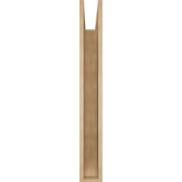 Ekena Millwork - BKTUR055X32X44TRA06RCPR - Timberthane Faux Wood Traditional Style Bracket, Slat Ends, 5 1/2"W x 32"D x 44"H, Primed Tan