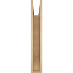 Ekena Millwork - BKTUR055X34X34TRA06RCPR - Timberthane Faux Wood Traditional Style Bracket, Slat Ends, 5 1/2"W x 34"D x 34"H, Primed Tan