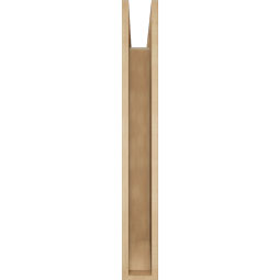 Ekena Millwork - BKTUR055X34X42TRA06RCPR - Timberthane Faux Wood Traditional Style Bracket, Slat Ends, 5 1/2"W x 34"D x 42"H, Primed Tan