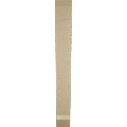 Ekena Millwork - BKTUR055X34X46TRA06RCPR - Timberthane Faux Wood Traditional Style Bracket, Slat Ends, 5 1/2"W x 34"D x 46"H, Primed Tan