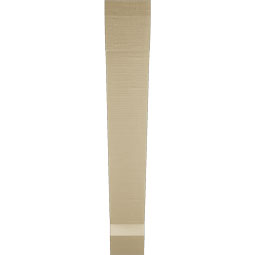 Ekena Millwork - BKTUR055X36X36TRA06RCPR - Timberthane Faux Wood Traditional Style Bracket, Slat Ends, 5 1/2"W x 36"D x 36"H, Primed Tan