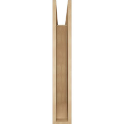 Ekena Millwork - BKTUR055X36X36TRA06RCPR - Timberthane Faux Wood Traditional Style Bracket, Slat Ends, 5 1/2"W x 36"D x 36"H, Primed Tan