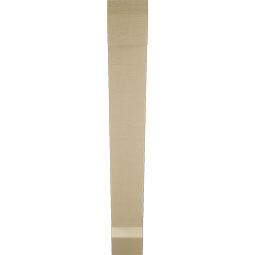Ekena Millwork - BKTUR055X36X40TRA06RCPR - Timberthane Faux Wood Traditional Style Bracket, Slat Ends, 5 1/2"W x 36"D x 40"H, Primed Tan