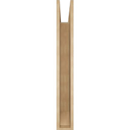 Ekena Millwork - BKTUR055X36X42TRA06RCPR - Timberthane Faux Wood Traditional Style Bracket, Slat Ends, 5 1/2"W x 36"D x 42"H, Primed Tan