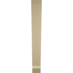 Ekena Millwork - BKTUR055X36X44TRA06RCPR - Timberthane Faux Wood Traditional Style Bracket, Slat Ends, 5 1/2"W x 36"D x 44"H, Primed Tan