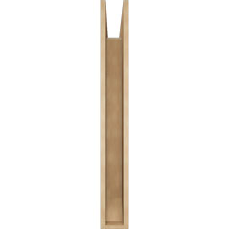 Ekena Millwork - BKTUR055X36X44TRA06RCPR - Timberthane Faux Wood Traditional Style Bracket, Slat Ends, 5 1/2"W x 36"D x 44"H, Primed Tan