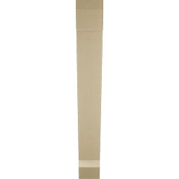Ekena Millwork - BKTUR055X38X42TRA06RCPR - Timberthane Faux Wood Traditional Style Bracket, Slat Ends, 5 1/2"W x 38"D x 42"H, Primed Tan