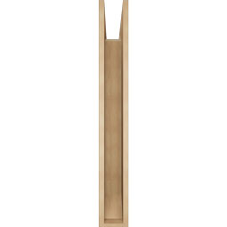 Ekena Millwork - BKTUR055X38X42TRA06RCPR - Timberthane Faux Wood Traditional Style Bracket, Slat Ends, 5 1/2"W x 38"D x 42"H, Primed Tan