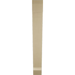 Ekena Millwork - BKTUR055X38X44TRA06RCPR - Timberthane Faux Wood Traditional Style Bracket, Slat Ends, 5 1/2"W x 38"D x 44"H, Primed Tan