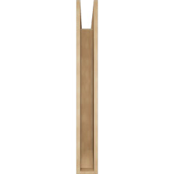Ekena Millwork - BKTUR055X38X44TRA06RCPR - Timberthane Faux Wood Traditional Style Bracket, Slat Ends, 5 1/2"W x 38"D x 44"H, Primed Tan