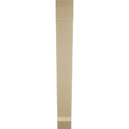 Ekena Millwork - BKTUR055X38X46TRA06RCPR - Timberthane Faux Wood Traditional Style Bracket, Slat Ends, 5 1/2"W x 38"D x 46"H, Primed Tan