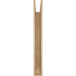 Ekena Millwork - BKTUR055X38X46TRA06RCPR - Timberthane Faux Wood Traditional Style Bracket, Slat Ends, 5 1/2"W x 38"D x 46"H, Primed Tan