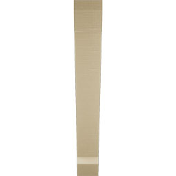 Ekena Millwork - BKTUR055X40X40TRA06RCPR - Timberthane Faux Wood Traditional Style Bracket, Slat Ends, 5 1/2"W x 40"D x 40"H, Primed Tan
