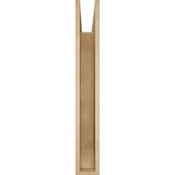 Ekena Millwork - BKTUR055X40X40TRA06RCPR - Timberthane Faux Wood Traditional Style Bracket, Slat Ends, 5 1/2"W x 40"D x 40"H, Primed Tan