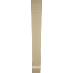 Ekena Millwork - BKTUR055X40X44TRA06RCPR - Timberthane Faux Wood Traditional Style Bracket, Slat Ends, 5 1/2"W x 40"D x 44"H, Primed Tan
