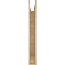 Ekena Millwork - BKTUR055X40X44TRA06RCPR - Timberthane Faux Wood Traditional Style Bracket, Slat Ends, 5 1/2"W x 40"D x 44"H, Primed Tan