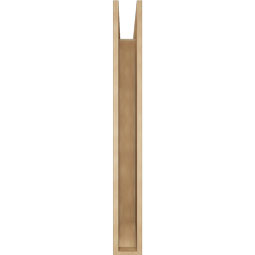 Ekena Millwork - BKTUR055X40X48TRA06RCPR - Timberthane Faux Wood Traditional Style Bracket, Slat Ends, 5 1/2"W x 40"D x 48"H, Primed Tan
