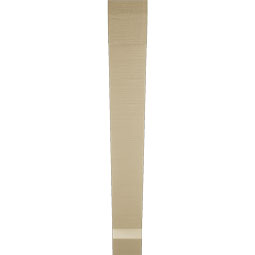 Ekena Millwork - BKTUR055X42X42TRA06RCPR - Timberthane Faux Wood Traditional Style Bracket, Slat Ends, 5 1/2"W x 42"D x 42"H, Primed Tan