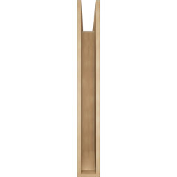 Ekena Millwork - BKTUR055X42X42TRA06RCPR - Timberthane Faux Wood Traditional Style Bracket, Slat Ends, 5 1/2"W x 42"D x 42"H, Primed Tan