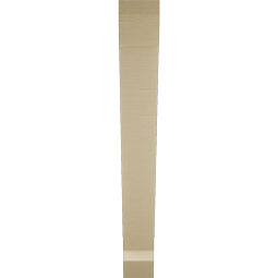 Ekena Millwork - BKTUR055X44X44TRA06RCPR - Timberthane Faux Wood Traditional Style Bracket, Slat Ends, 5 1/2"W x 44"D x 44"H, Primed Tan
