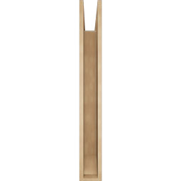 Ekena Millwork - BKTUR055X44X44TRA06RCPR - Timberthane Faux Wood Traditional Style Bracket, Slat Ends, 5 1/2"W x 44"D x 44"H, Primed Tan