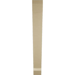 Ekena Millwork - BKTUR055X46X46TRA06RCPR - Timberthane Faux Wood Traditional Style Bracket, Slat Ends, 5 1/2"W x 46"D x 46"H, Primed Tan