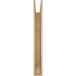 Ekena Millwork - BKTUR055X46X46TRA06RCPR - Timberthane Faux Wood Traditional Style Bracket, Slat Ends, 5 1/2"W x 46"D x 46"H, Primed Tan