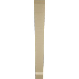 Ekena Millwork - BKTUR055X48X48TRA06RCPR - Timberthane Faux Wood Traditional Style Bracket, Slat Ends, 5 1/2"W x 48"D x 48"H, Primed Tan
