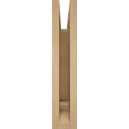 Ekena Millwork - BKTUR035X14X18IMP01RCPR - Timberthane Faux Wood Imperial Style Bracket, Traditional Ends, 3 1/2"W x 14"D x 18"H, Primed Tan