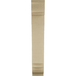 Ekena Millwork - BKTUR035X14X22IMP01RCPR - Timberthane Faux Wood Imperial Style Bracket, Traditional Ends, 3 1/2"W x 14"D x 22"H, Primed Tan
