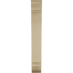 Ekena Millwork - BKTUR035X14X26IMP01RCPR - Timberthane Faux Wood Imperial Style Bracket, Traditional Ends, 3 1/2"W x 14"D x 26"H, Primed Tan