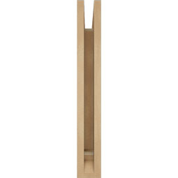 Ekena Millwork - BKTUR035X14X26IMP01RCPR - Timberthane Faux Wood Imperial Style Bracket, Traditional Ends, 3 1/2"W x 14"D x 26"H, Primed Tan