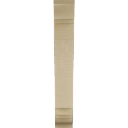 Ekena Millwork - BKTUR035X16X24IMP01RCPR - Timberthane Faux Wood Imperial Style Bracket, Traditional Ends, 3 1/2"W x 16"D x 24"H, Primed Tan