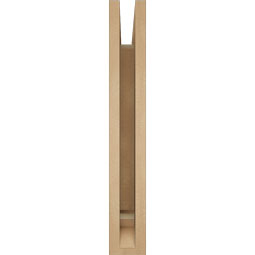 Ekena Millwork - BKTUR035X16X24IMP01RCPR - Timberthane Faux Wood Imperial Style Bracket, Traditional Ends, 3 1/2"W x 16"D x 24"H, Primed Tan