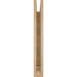 Ekena Millwork - BKTUR035X16X28IMP01RCPR - Timberthane Faux Wood Imperial Style Bracket, Traditional Ends, 3 1/2"W x 16"D x 28"H, Primed Tan