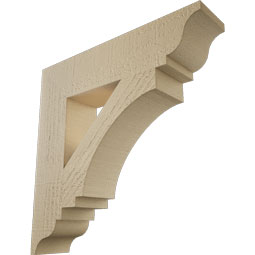 Ekena Millwork - BKTURIMP00 - Timberthane Rough Cedar Faux Wood Imperial Traditional Bracket