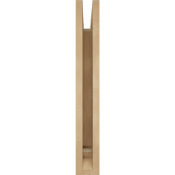 Ekena Millwork - BKTUR035X18X26IMP01RCPR - Timberthane Faux Wood Imperial Style Bracket, Traditional Ends, 3 1/2"W x 18"D x 26"H, Primed Tan