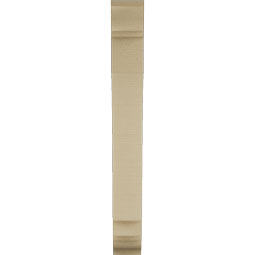 Ekena Millwork - BKTUR035X18X30IMP01RCPR - Timberthane Faux Wood Imperial Style Bracket, Traditional Ends, 3 1/2"W x 18"D x 30"H, Primed Tan