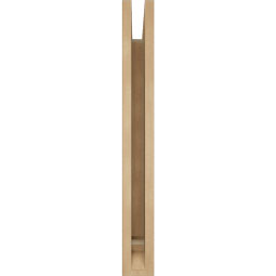 Ekena Millwork - BKTUR035X18X30IMP01RCPR - Timberthane Faux Wood Imperial Style Bracket, Traditional Ends, 3 1/2"W x 18"D x 30"H, Primed Tan