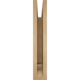 Ekena Millwork - BKTUR035X20X20IMP01RCPR - Timberthane Faux Wood Imperial Style Bracket, Traditional Ends, 3 1/2"W x 20"D x 20"H, Primed Tan