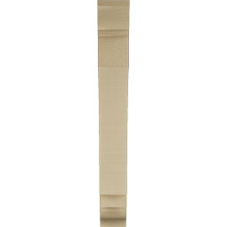 Ekena Millwork - BKTUR035X20X28IMP01RCPR - Timberthane Faux Wood Imperial Style Bracket, Traditional Ends, 3 1/2"W x 20"D x 28"H, Primed Tan
