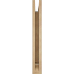 Ekena Millwork - BKTUR035X20X28IMP01RCPR - Timberthane Faux Wood Imperial Style Bracket, Traditional Ends, 3 1/2"W x 20"D x 28"H, Primed Tan