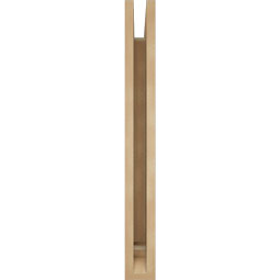 Ekena Millwork - BKTUR035X20X32IMP01RCPR - Timberthane Faux Wood Imperial Style Bracket, Traditional Ends, 3 1/2"W x 20"D x 32"H, Primed Tan