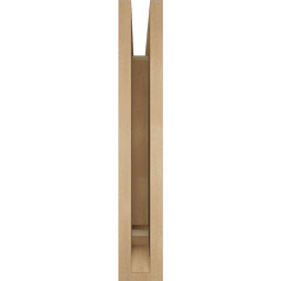Ekena Millwork - BKTUR035X22X22IMP01RCPR - Timberthane Faux Wood Imperial Style Bracket, Traditional Ends, 3 1/2"W x 22"D x 22"H, Primed Tan