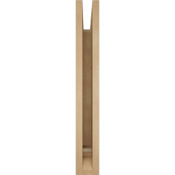 Ekena Millwork - BKTUR035X22X26IMP01RCPR - Timberthane Faux Wood Imperial Style Bracket, Traditional Ends, 3 1/2"W x 22"D x 26"H, Primed Tan